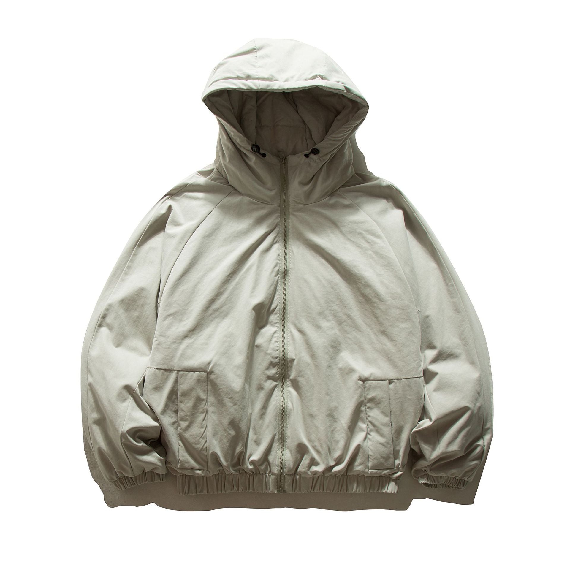 Unisex Oversized padded hoodie jacket with elastic hem and concealed pockets Chichicherry