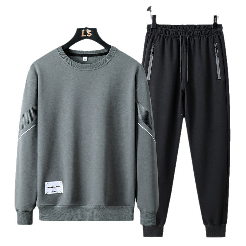 Men's sporty leisure training set made of sweatshirt & joggers with zip pockets Chichicherry