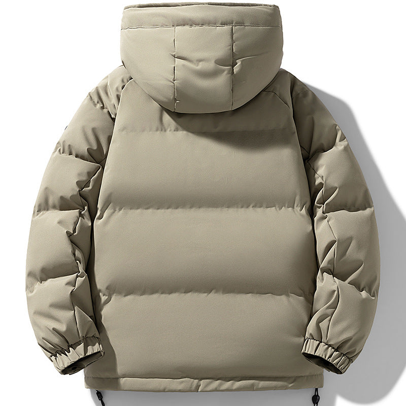 Men's Padded Urban Thermal Jacket with Quilted Look, High Stand Collar and Utility Pockets Chichicherry