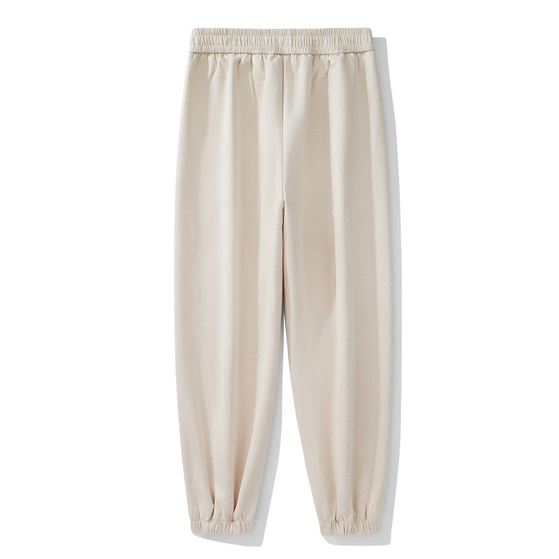 [Men] Tapered Jogging Pants with Elastic Waistband, Drawstring & Cuffs Chichicherry