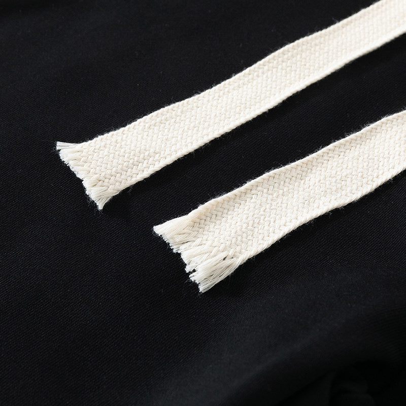Men's Relaxed Jogging Pants with Side Seam Contrast Stripes, Elastic Waistband & Drawstring Chichicherry