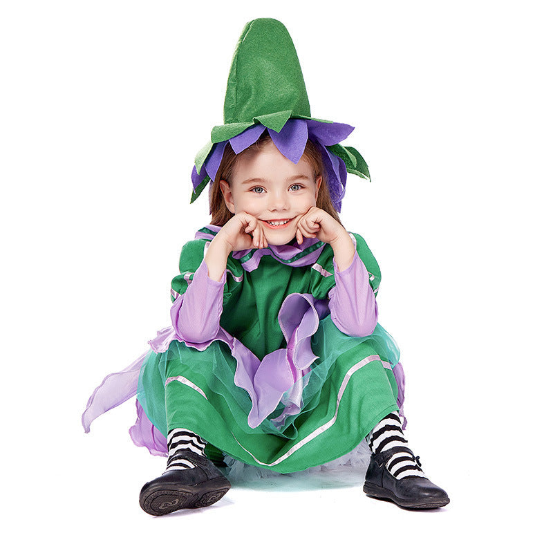 Girl Fairytale Costume with Hat and Decoration Chichicherry