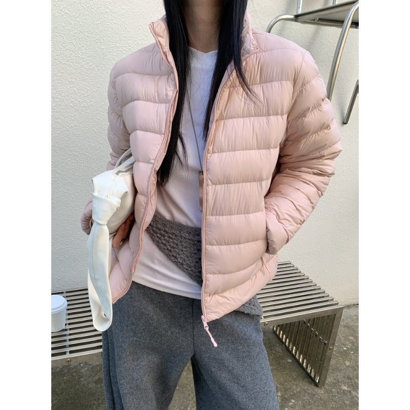Women's lightly padded quilted jacket with high collar Chichicherry