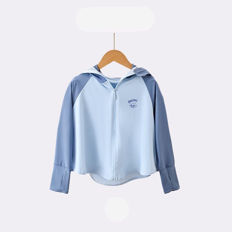 Children's UV protection jacket with hood and breathable properties Chichicherry