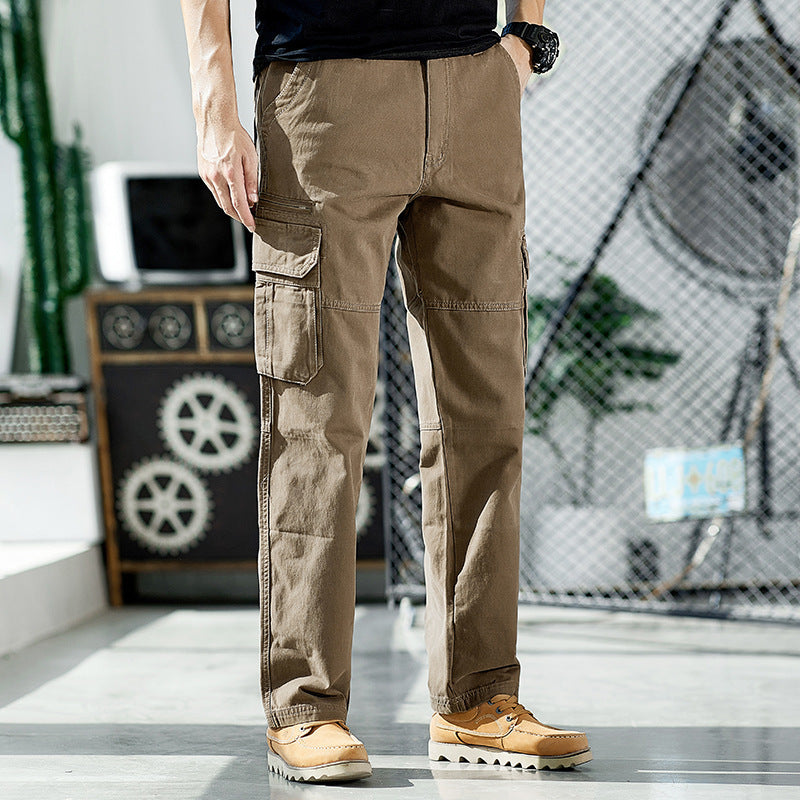 Men's robustly cut cargo pants with reinforced knees and multiple pockets Chichicherry