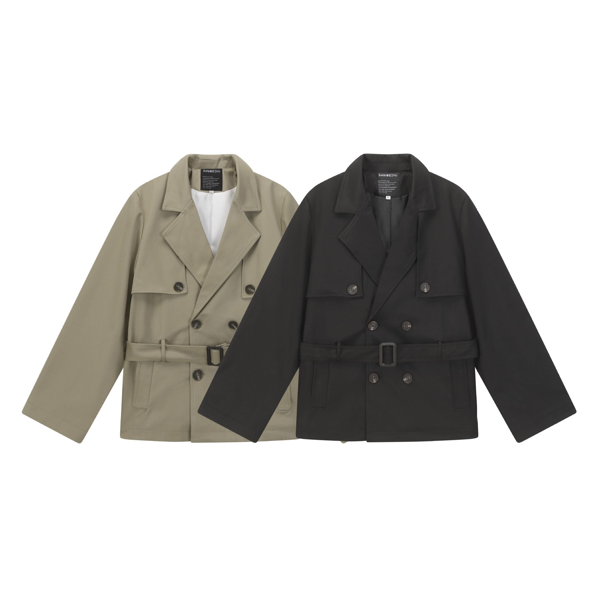 Women's Double-Breasted Trench Coat Chichicherry
