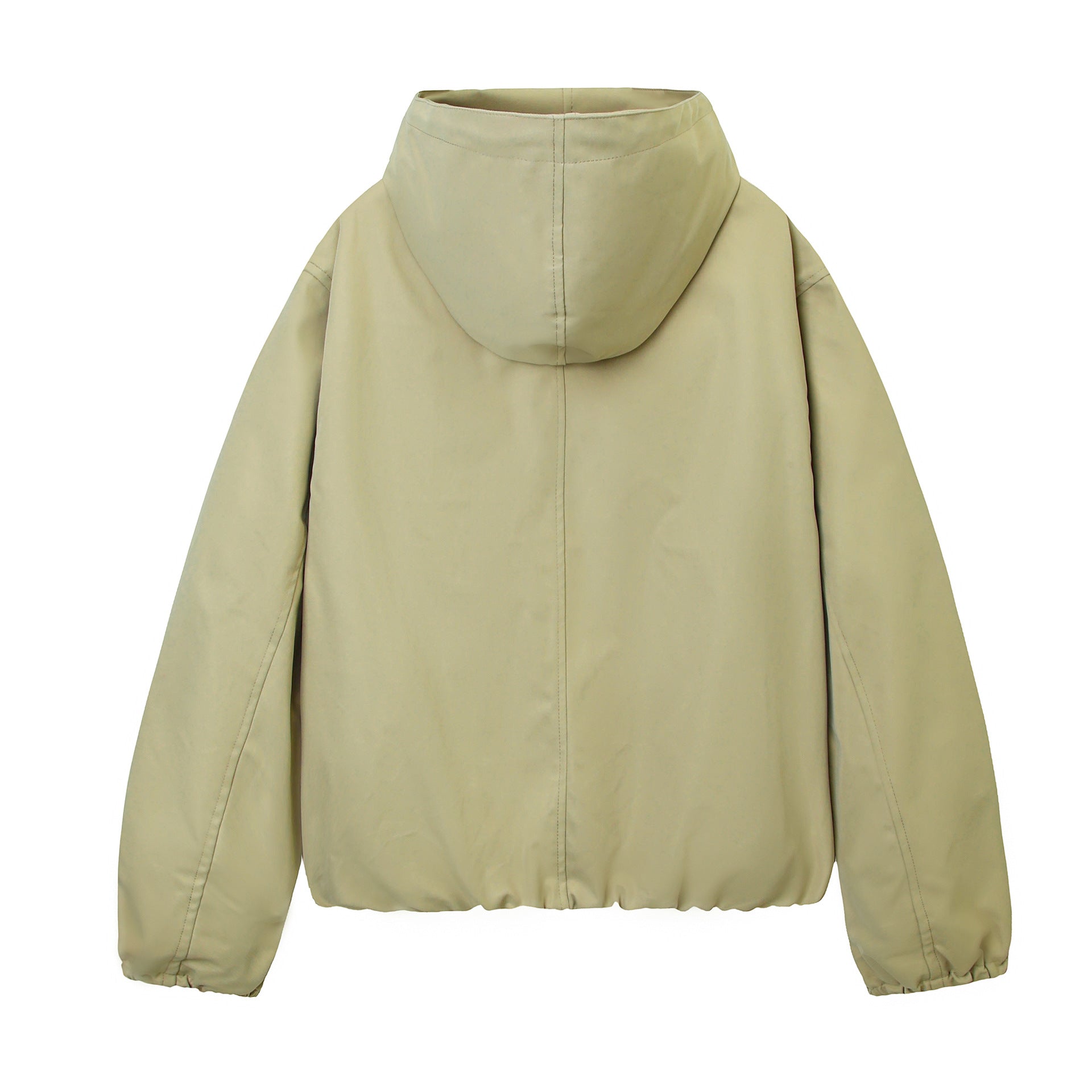 Women's hooded bomber jacket with gathered hem and side pockets Chichicherry