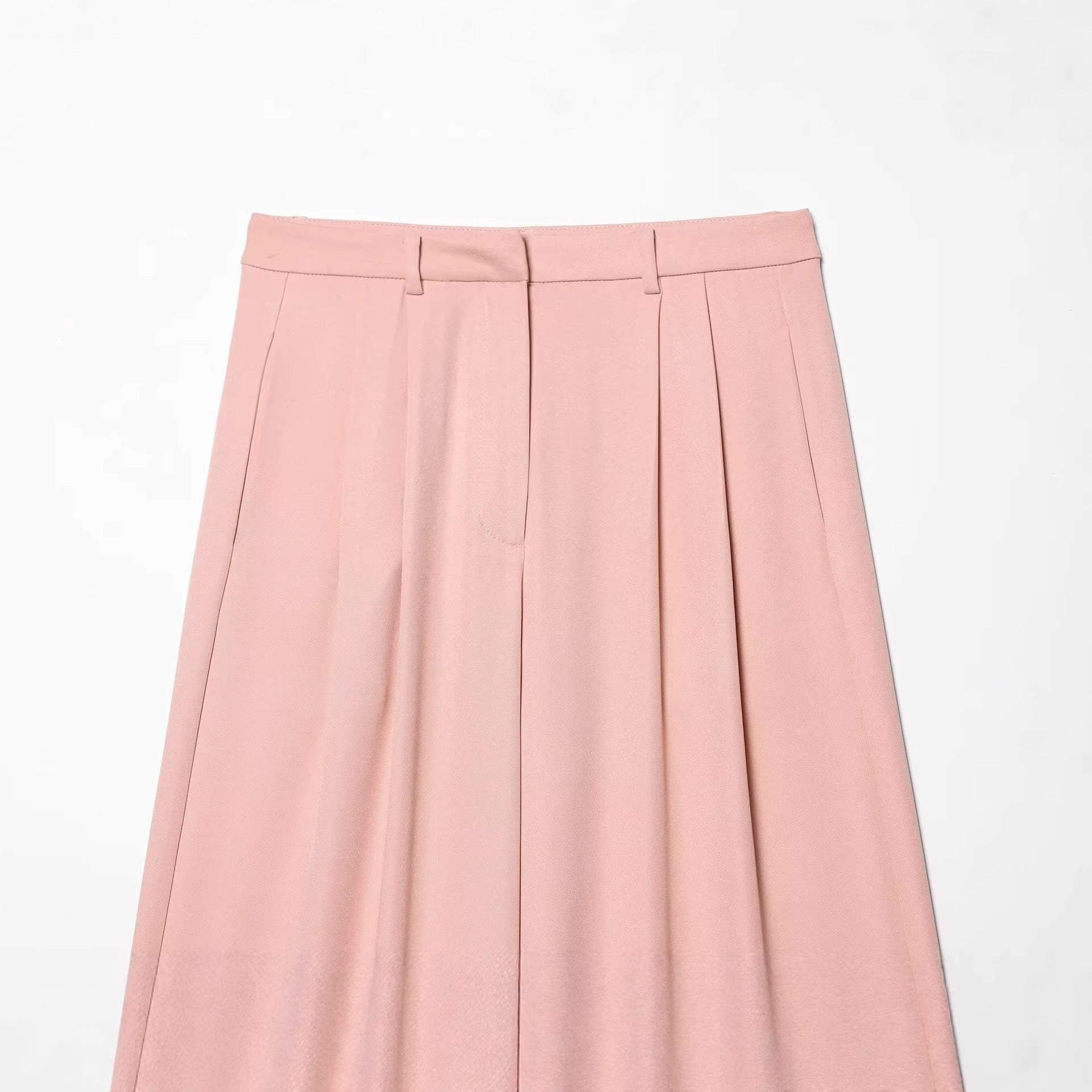Women's High-Waisted Palazzo Pants with Wide Leg and Piping Pockets Chichicherry