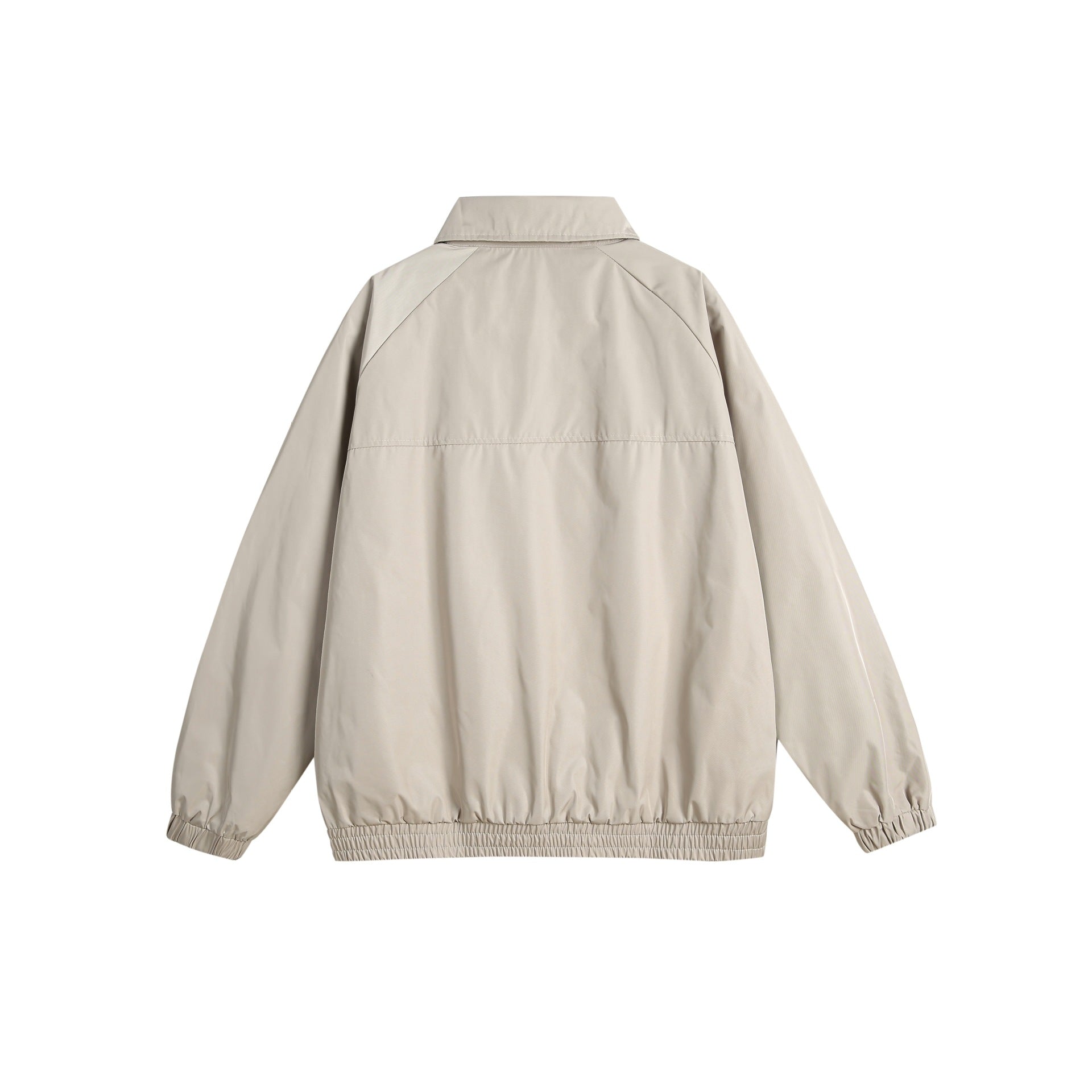 Unisex Boxy Transitional Blouson with Stand Collar and Elastic Hem Chichicherry