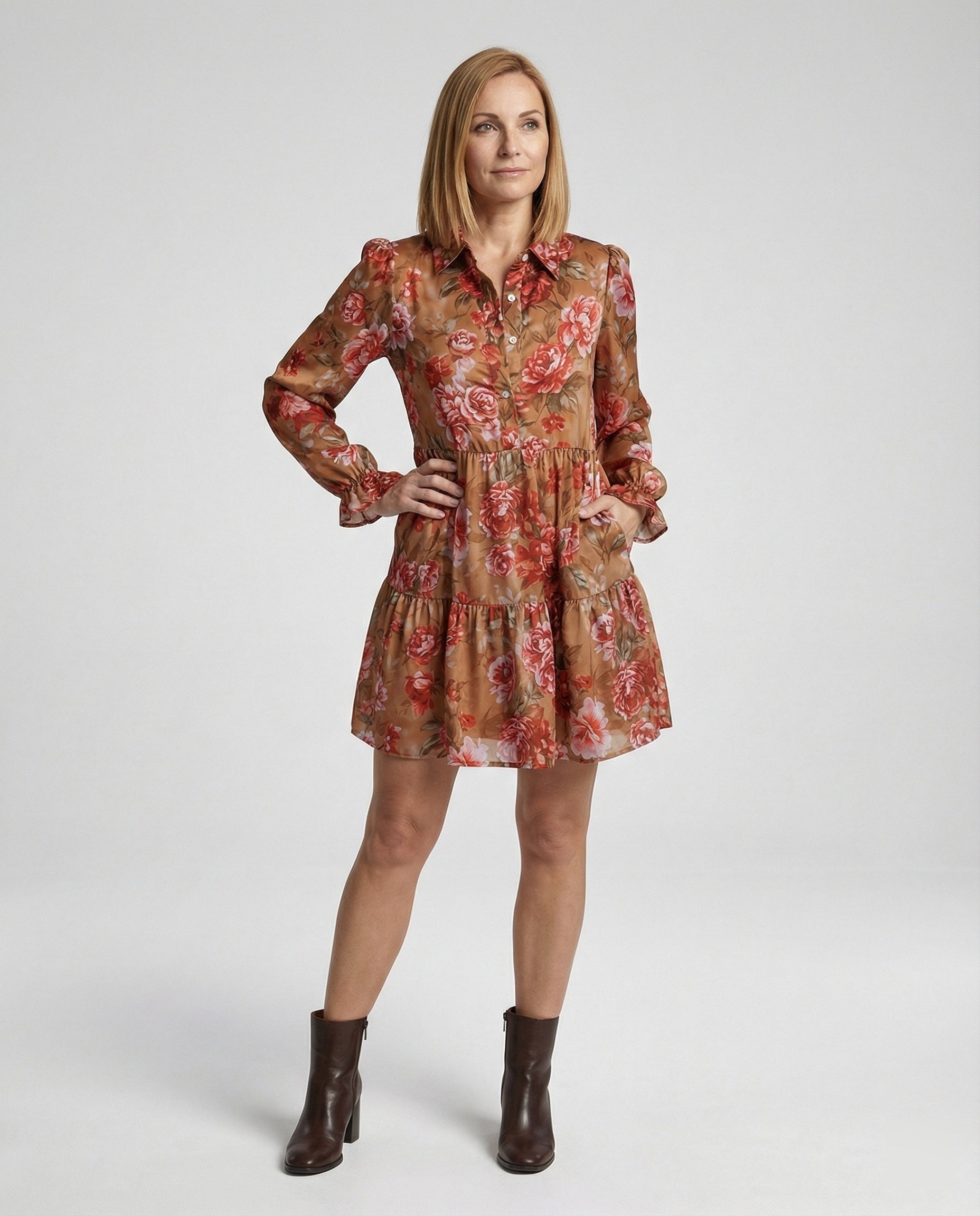 Women Leisure Dress Tunic Mini