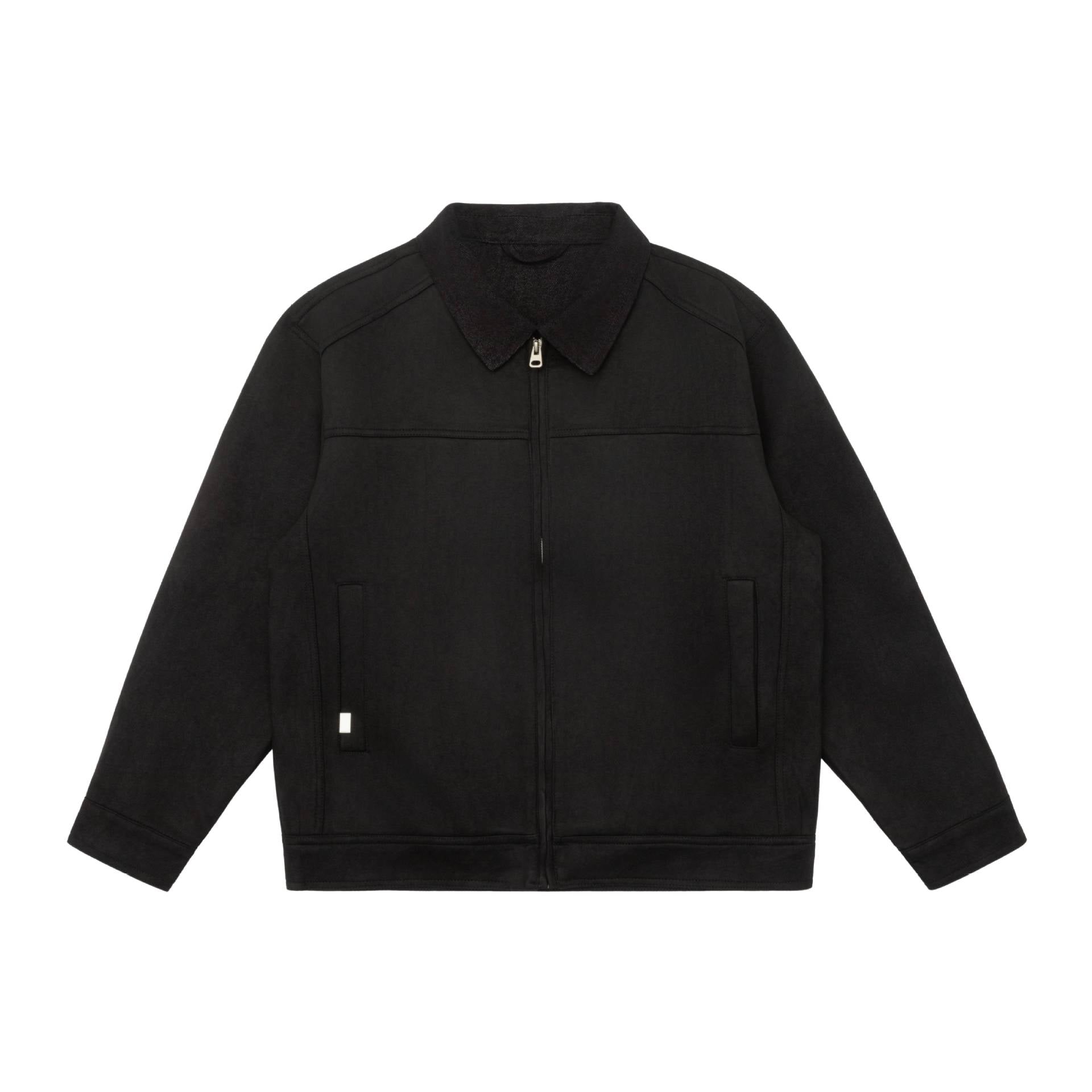Men's short jacket in canvas workwear style with cord collar Chichicherry