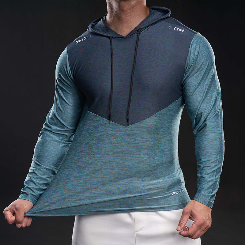 Men's Slim-Fit Training Hoodie with Breathable Stretch Material Chichicherry