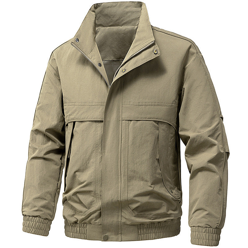 Men's technical hooded softshell jacket with adjustable hood and utility pockets Chichicherry