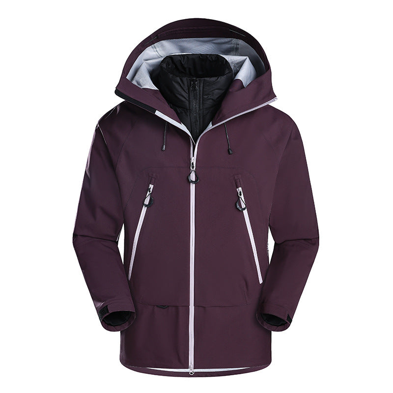 Men's waterproof softshell jacket with removable quilted inner jacket Chichicherry