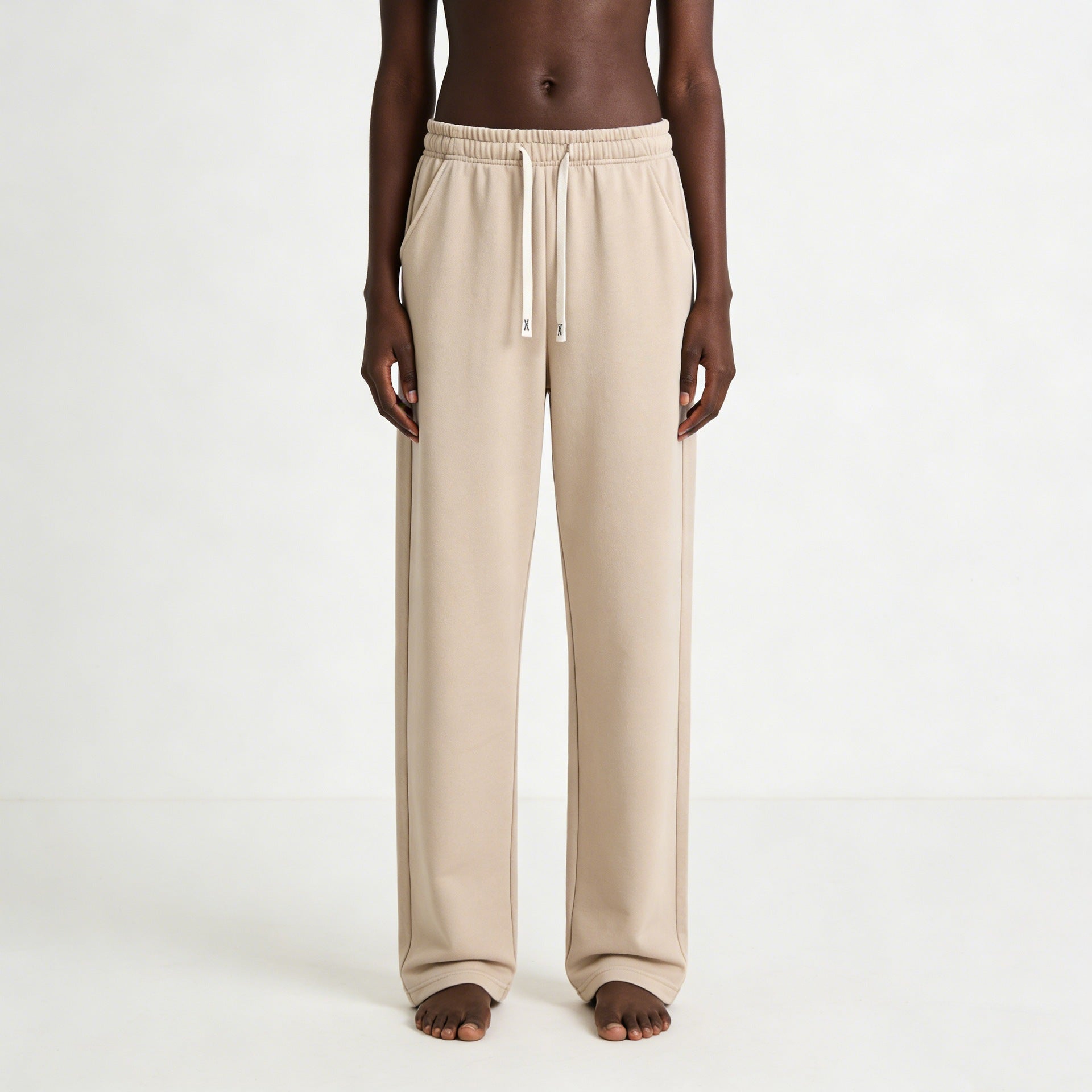 Men's Loose Lounge Jogging Pants with Elastic Waistband, Drawstring & Side Pockets Chichicherry