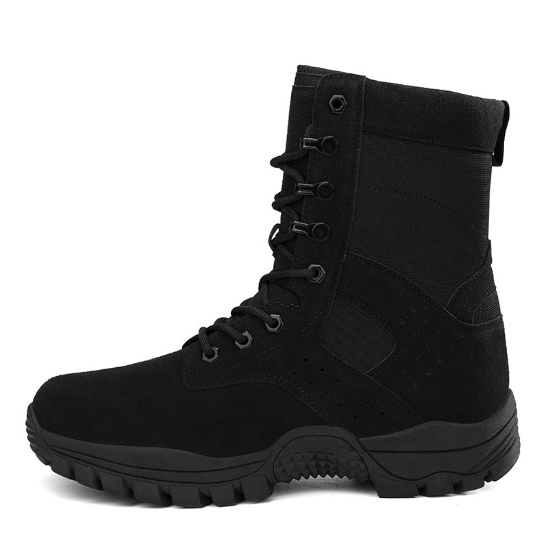 Men's combat boots with lightweight shaft, breathable hybrid upper material and reinforced grip sole Chichicherry
