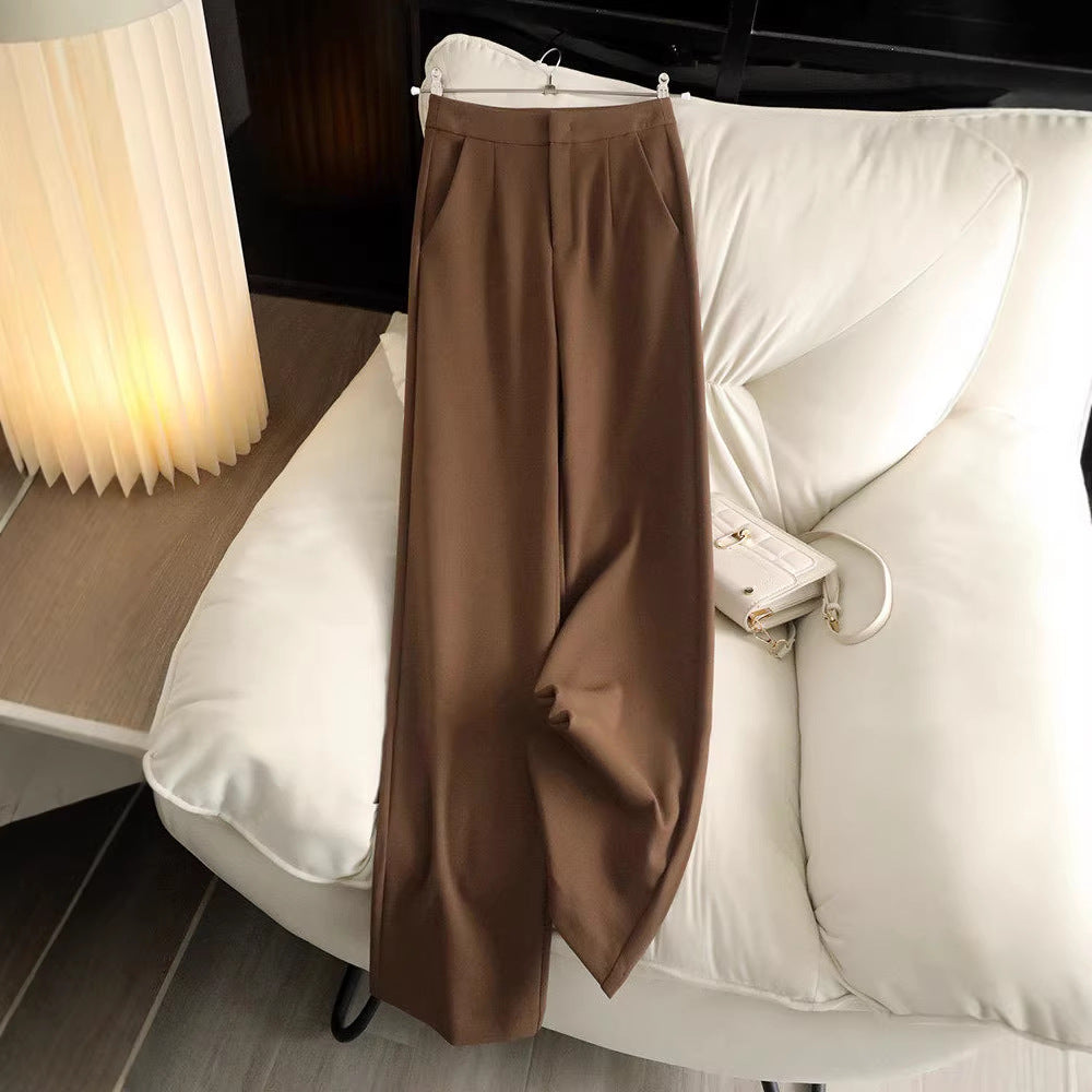 Women Elegant High-Waisted Fabric Pants Drune