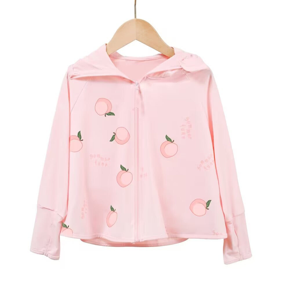 Girls functional UV protection jacket with hood Chichicherry