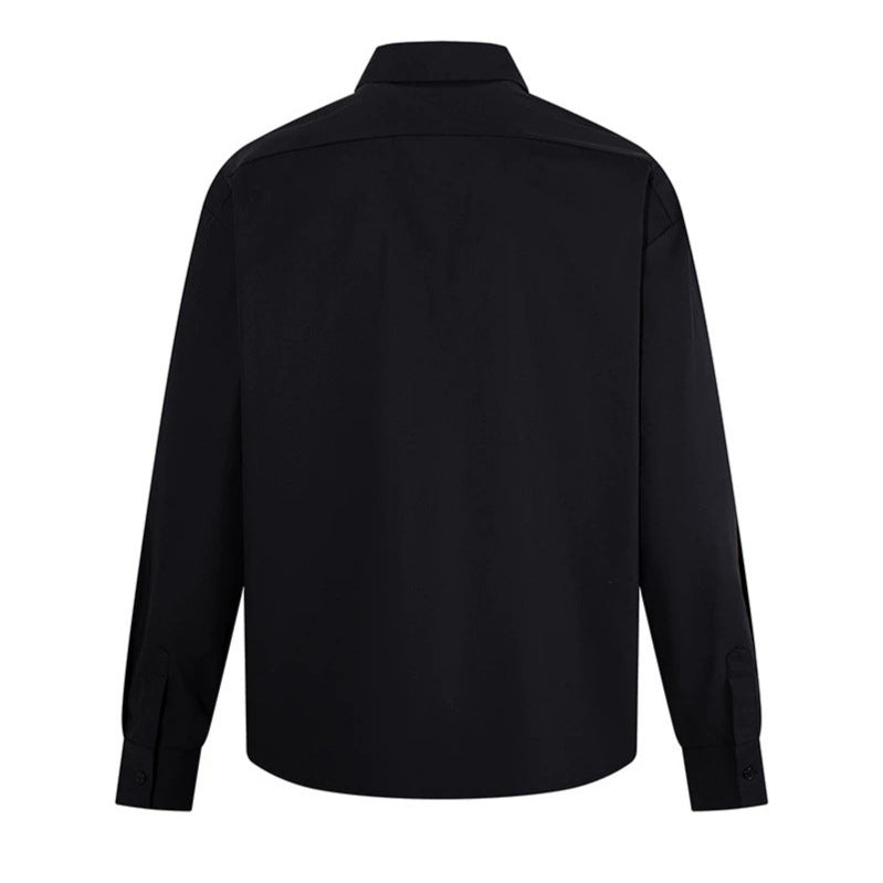 Men's Classic Shirt with Kent Collar, Chest Pocket, and Regular Fit Chichicherry