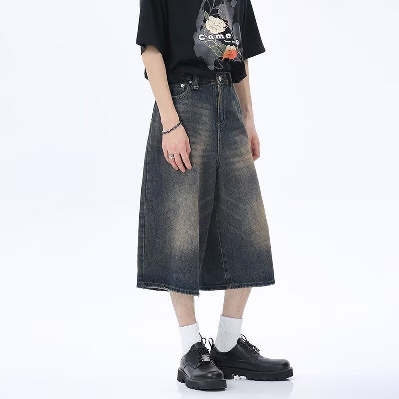 Unisex Fashion Wide Jeans Chichicherry