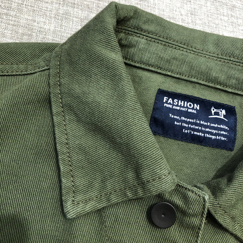Herren Utility-Fieldjacke mit vier aufgesetzten Pattentaschen und klassischem Hemdkragen Chichicherry