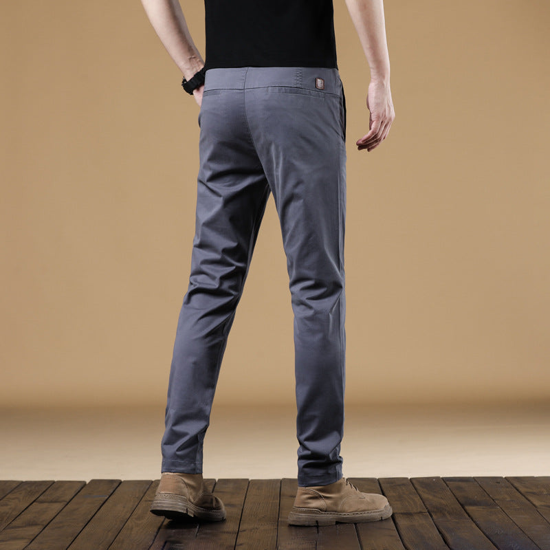 Men's loose-fitting cotton chinos with comfort waistband and subtle stretch Chichicherry