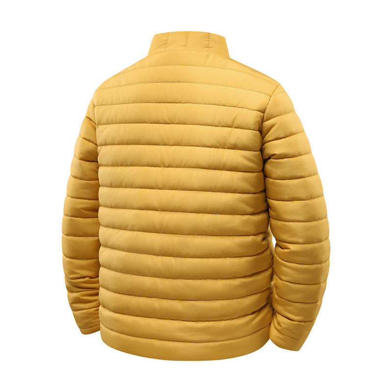 Men's quilted jacket with light thermal insulation and high stand-up collar Chichicherry