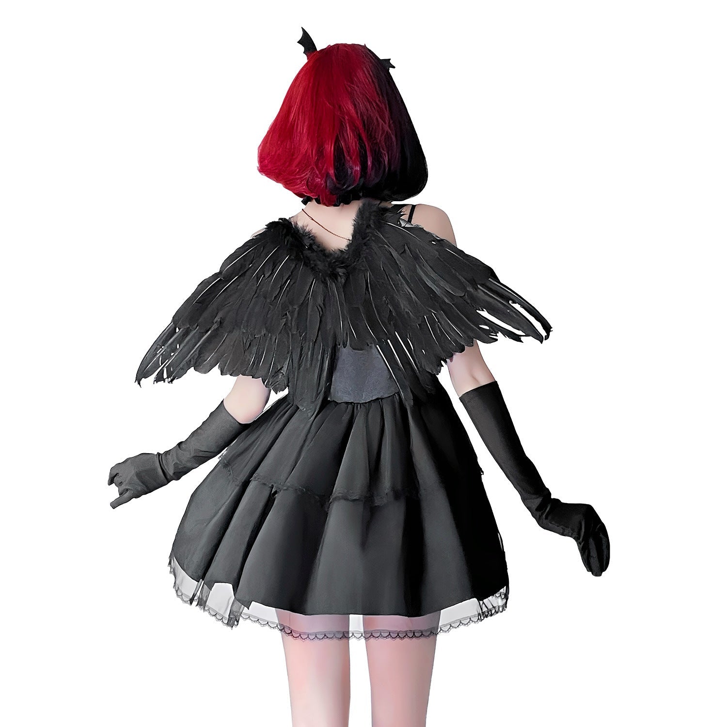 Ladies Angel Costume with voluminous skirt and decorative details Chichicherry