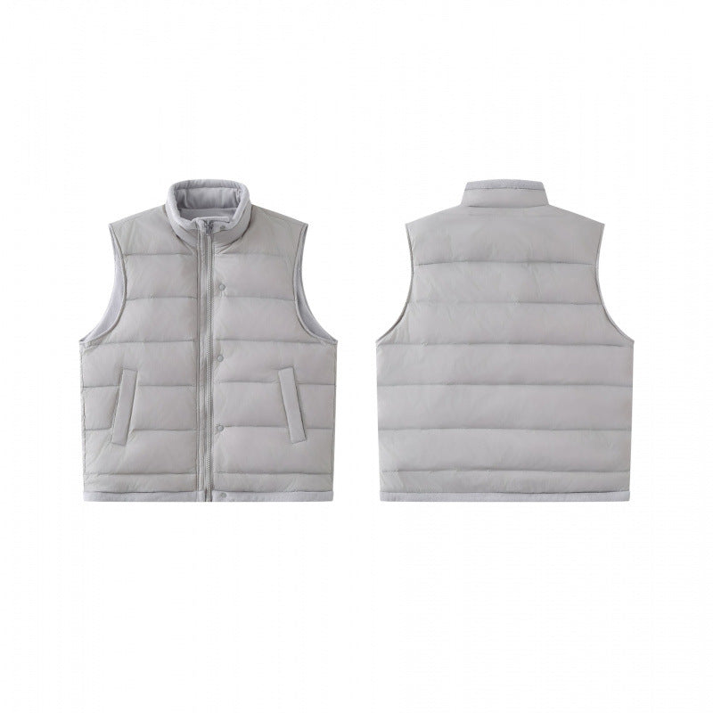 Unisex Lightweight padded thermal vest with stand-up collar and zipper Chichicherry