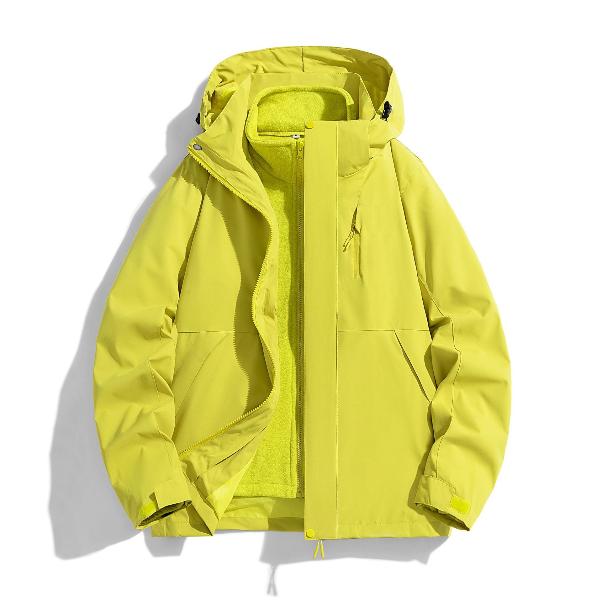 Men's Urban Functional Parka with Fleece Lining and Hood Chichicherry
