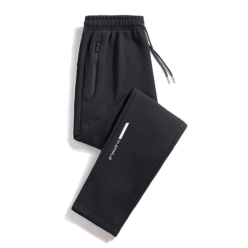 Men's Sporty Jogging Pants with Zipper Pocket, Drawstring, and Elastic Cuffs Chichicherry