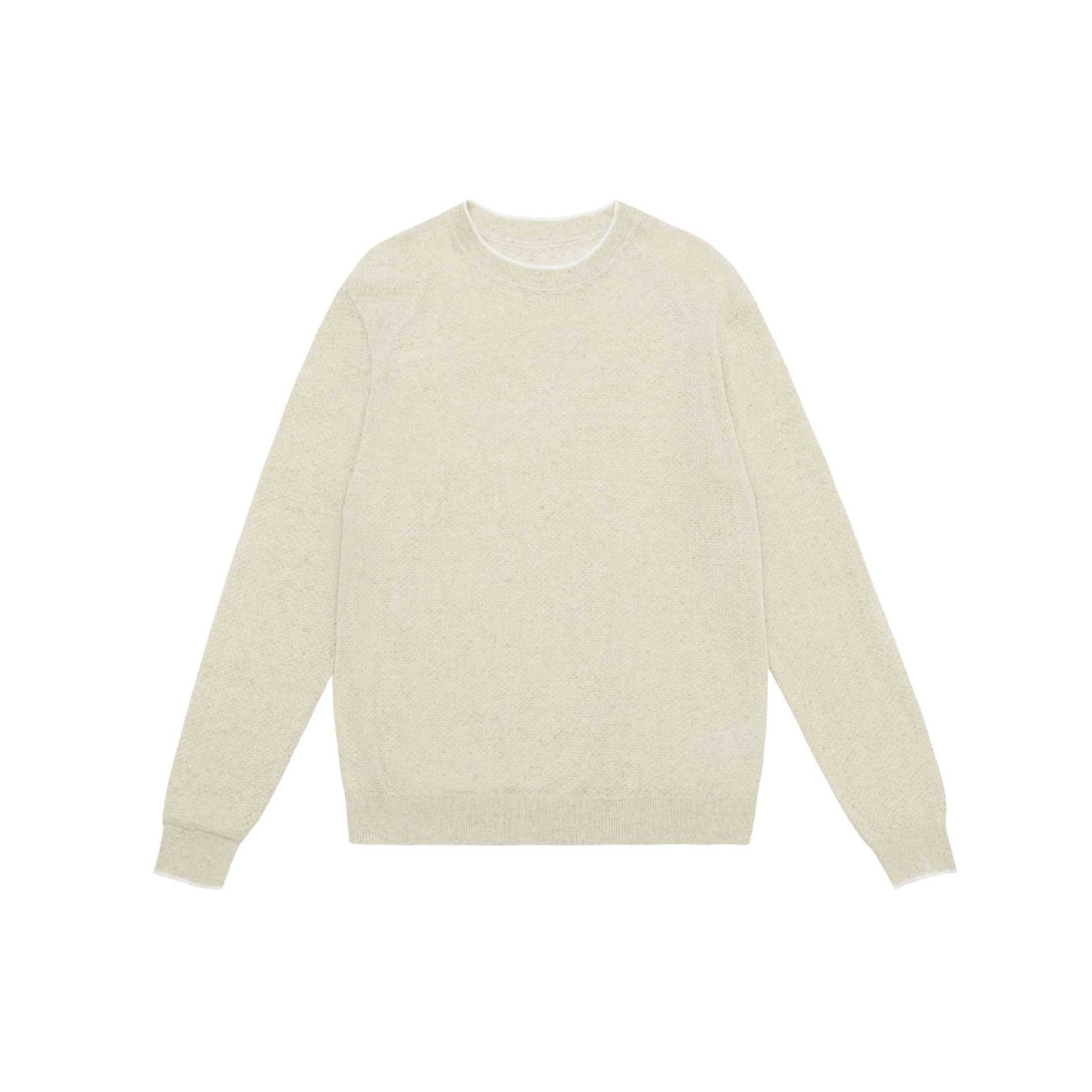 Unisex Lightweight crew neck sweater made of cotton blend with ribbed hem and raglan sleeves Chichicherry