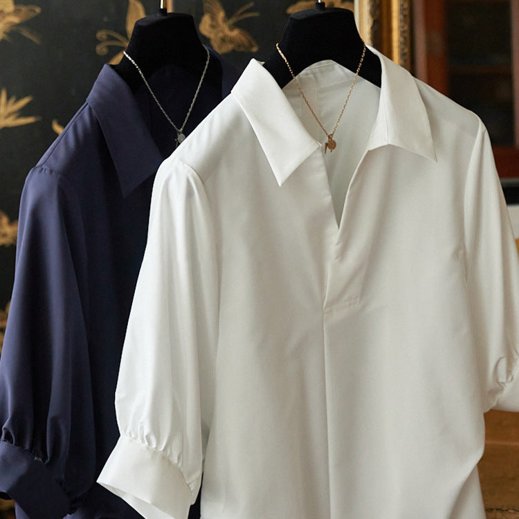 Ladies Elegant Blouse with Plus Sizes and Wide Sleeves Chichicherry