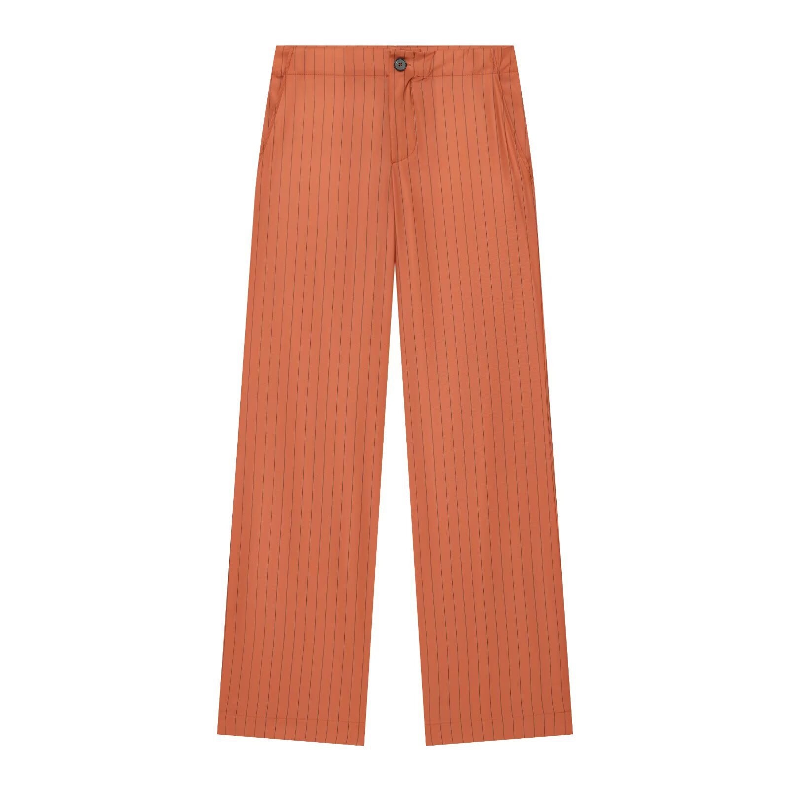 Women’s wide pinstripe pants with high waist and straight leg Chichicherry