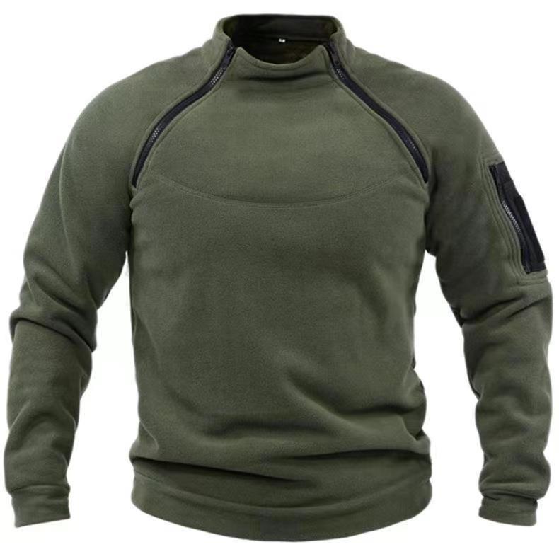 Men's utility sweatshirt with shoulder zippers and arm pocket Chichicherry