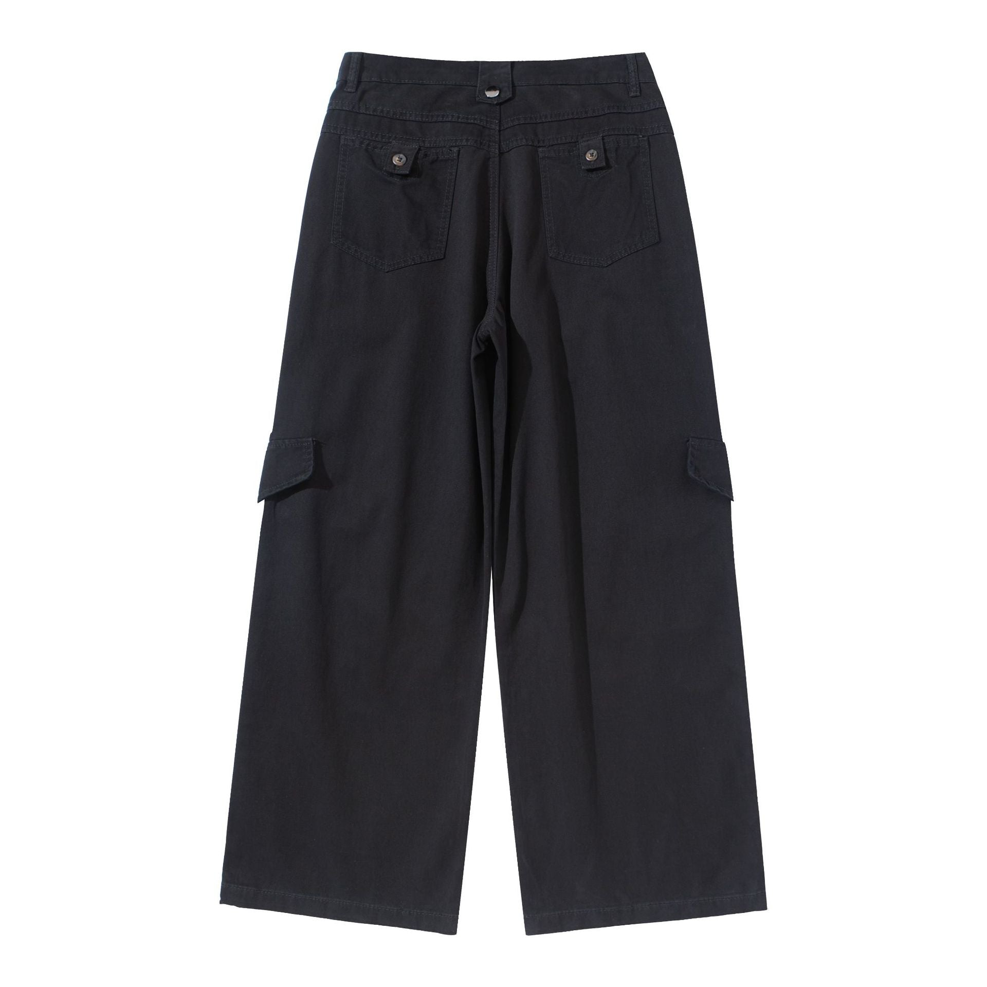 Women's cargo culotte with high waist, wide leg, and flap pockets Chichicherry
