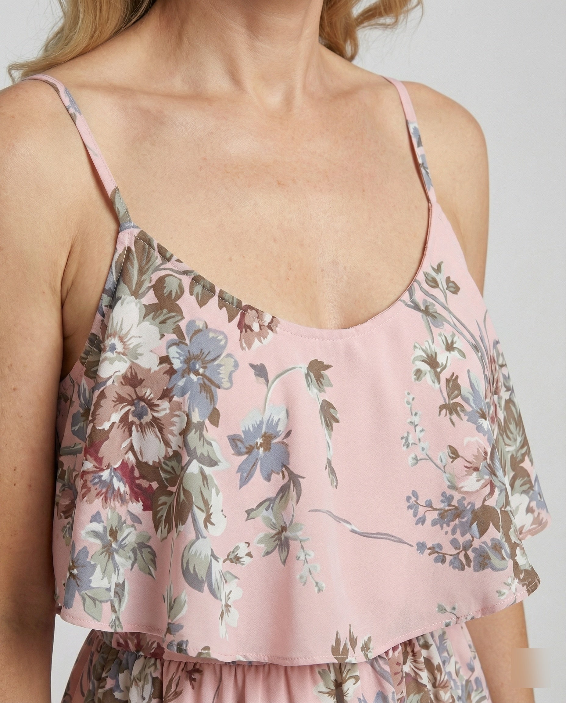 Women's Chiffon Summer Dress with Ruffles