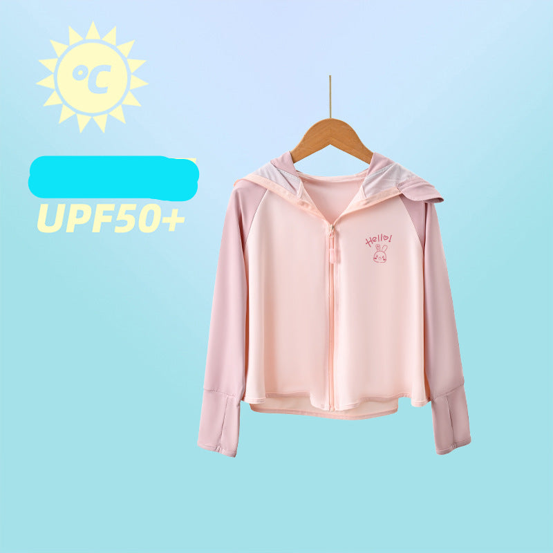 Girls functional UV protection jacket with hood Chichicherry