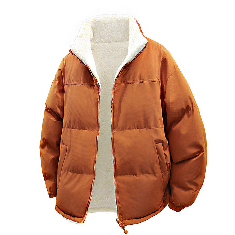 Unisex Padded Bomber Jacket with Teddy Lining and Hidden Inner Pockets Chichicherry