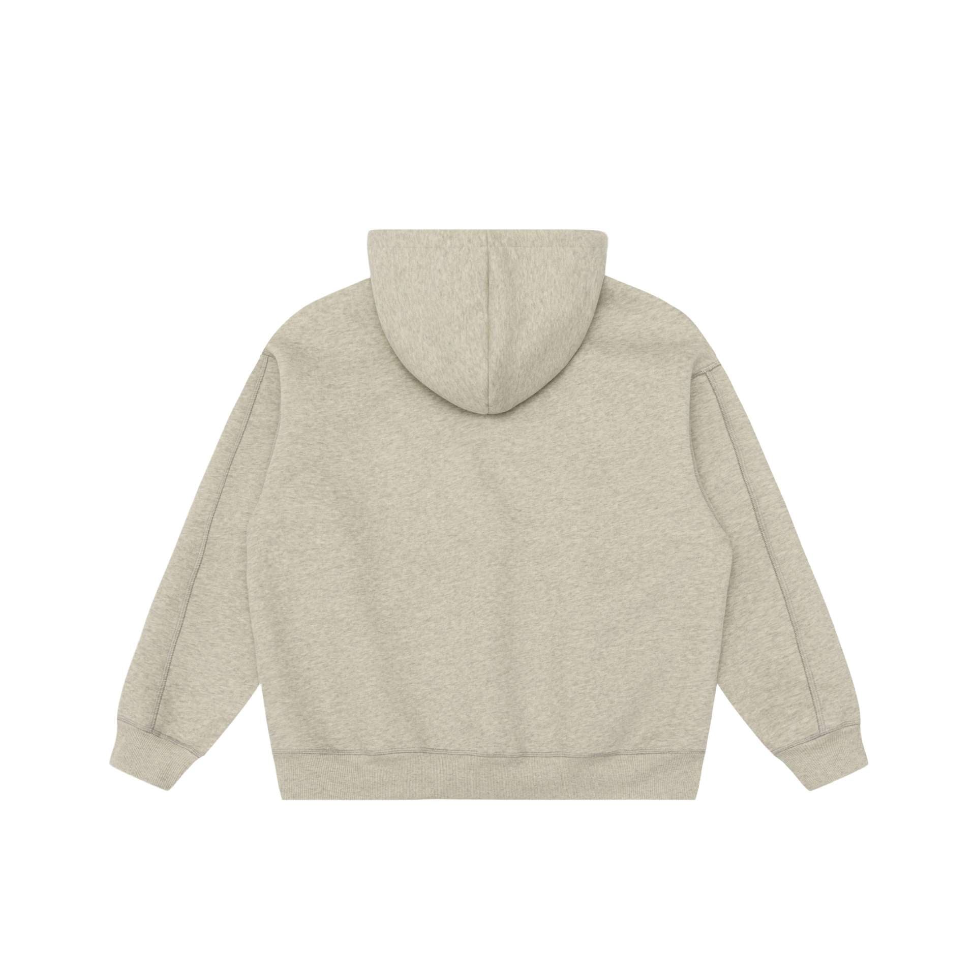 Unisex Oversize Hoodie with raglan sleeves, kangaroo pocket and offset typo print Chichicherry