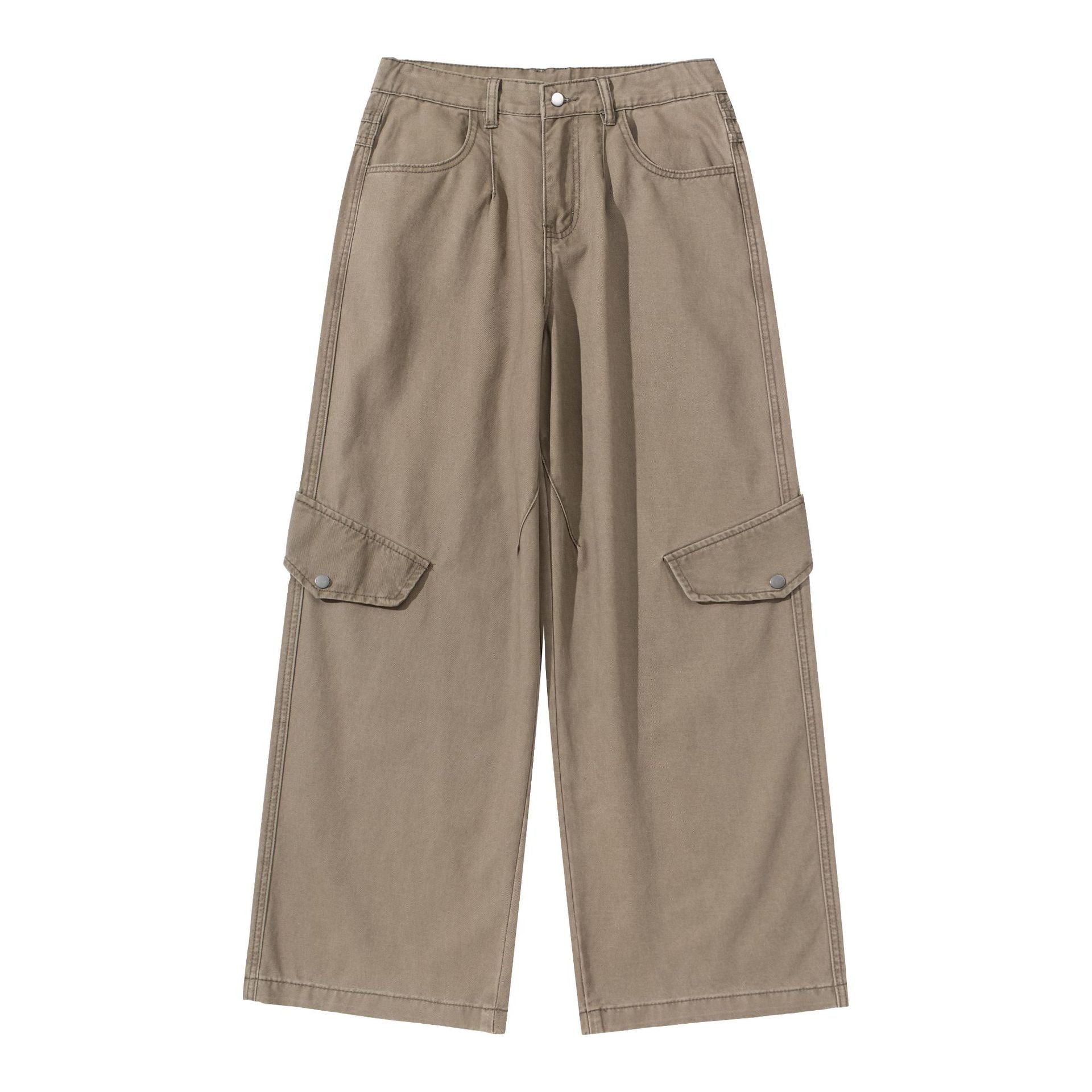 Women's cargo culotte with high waist, wide leg, and flap pockets Chichicherry