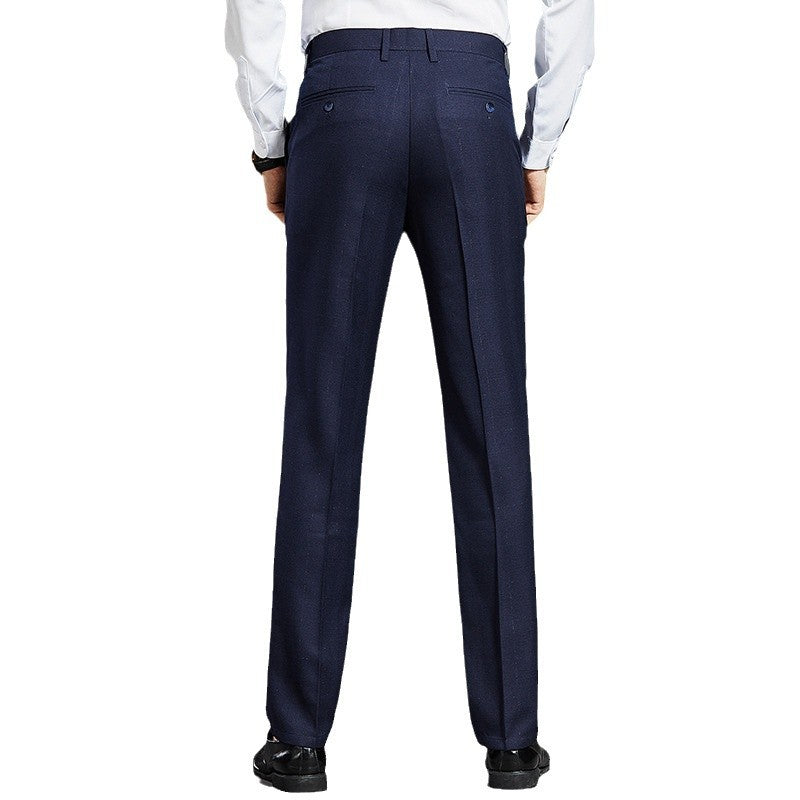 Men's formal suit trousers with crease, lightweight stretch and slim silhouette Chichicherry