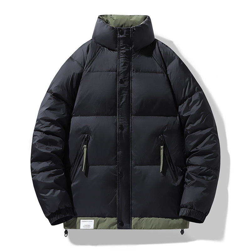 Men's padded jacket with high collar and windproof, water-repellent insulation Chichicherry