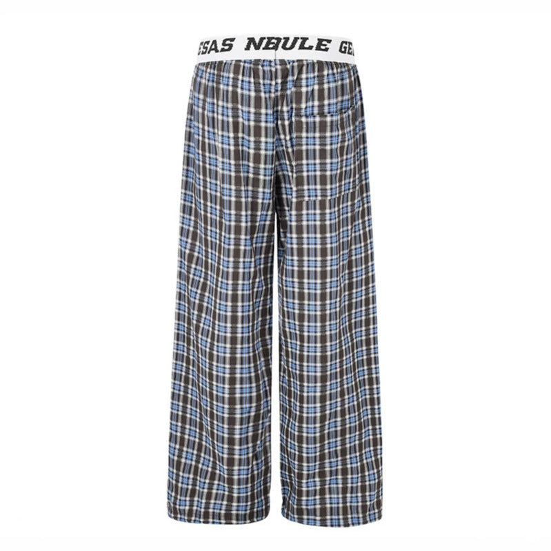 Women's Wide Palazzo Lounge Pants with Elastic Logo Waistband and Adjustable Hem Chichicherry