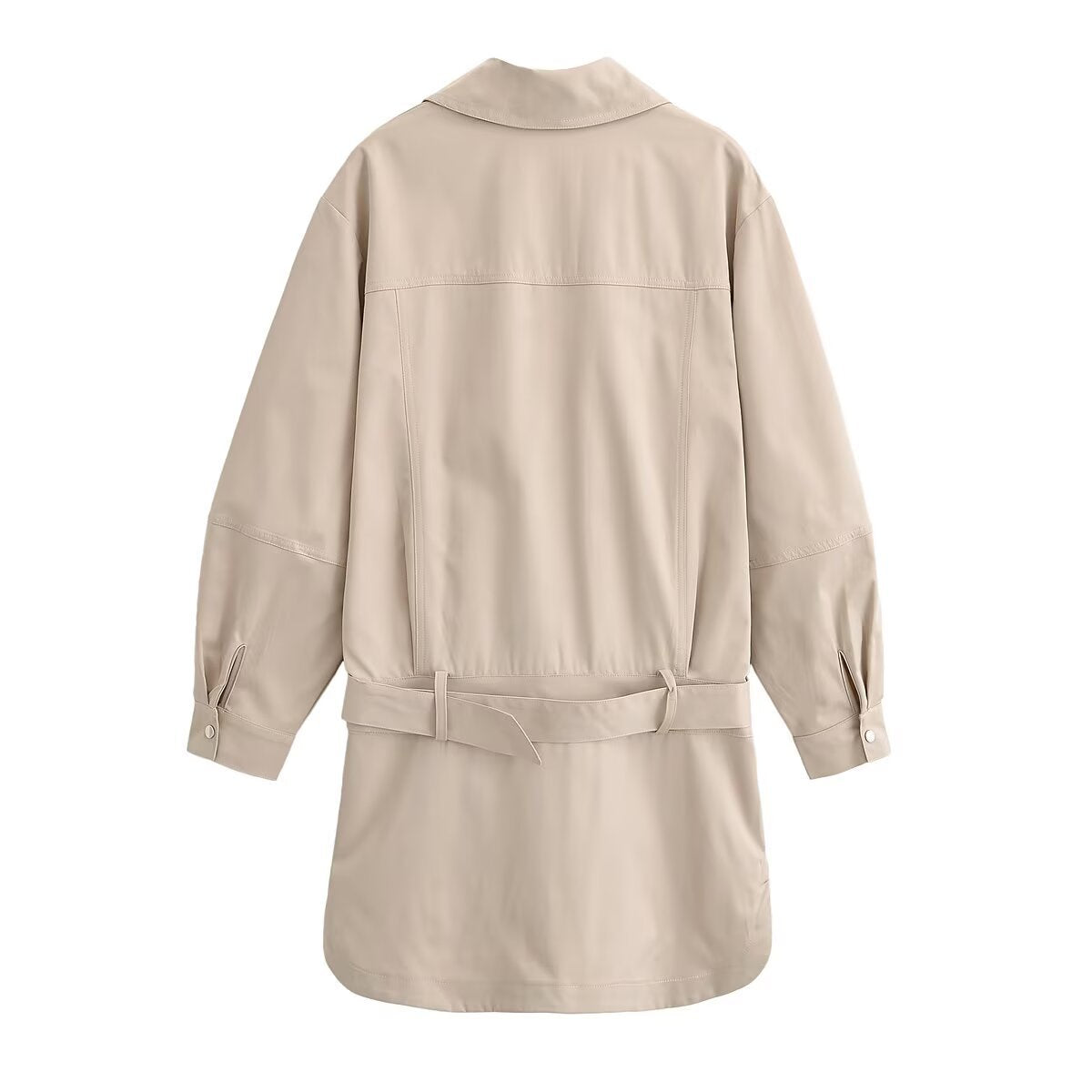 Ladies longline shirt dress with waist belt and oversized silhouette Chichicherry