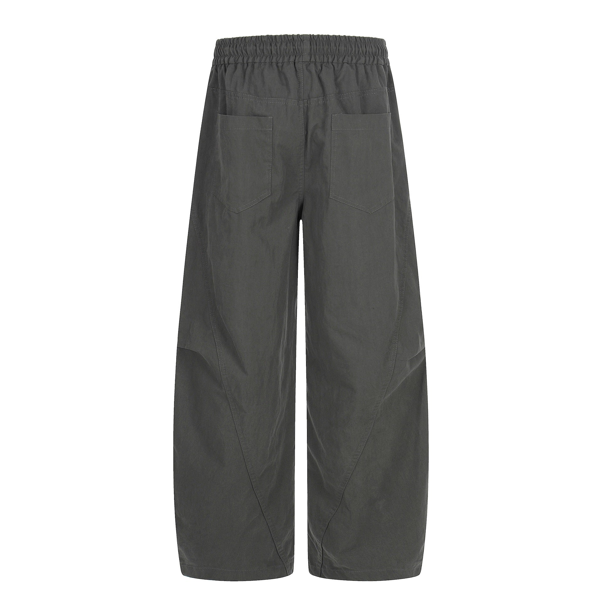 Women's Wide Culotte Pants with Elastic Drawstring Waist and Large Side Pockets Chichicherry