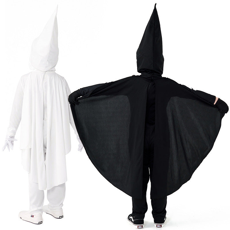 Women's skeleton costume with cloak and gloves Chichicherry