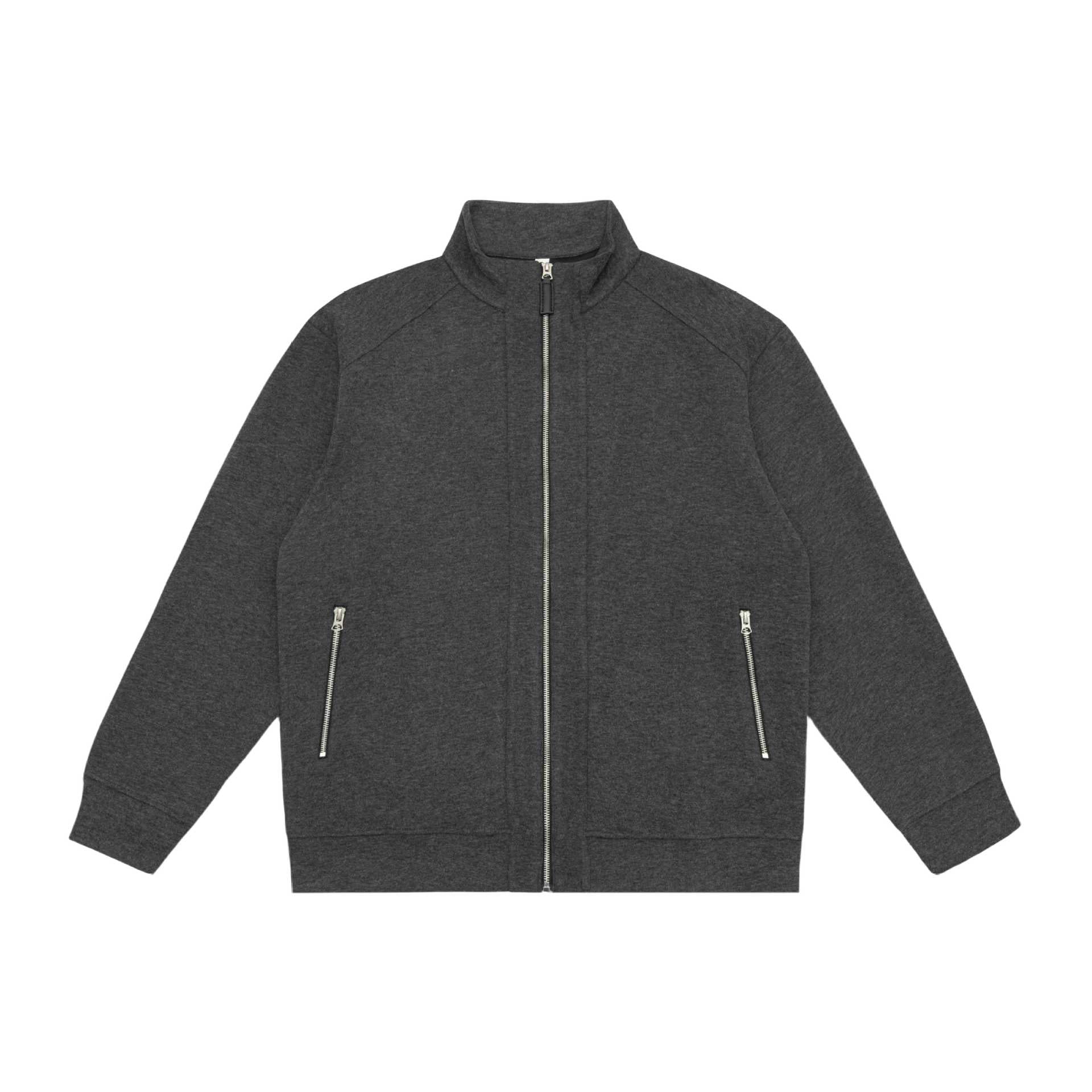 Unisex zip sweatshirt jacket with stand-up collar, raglan sleeves and zip pockets Chichicherry