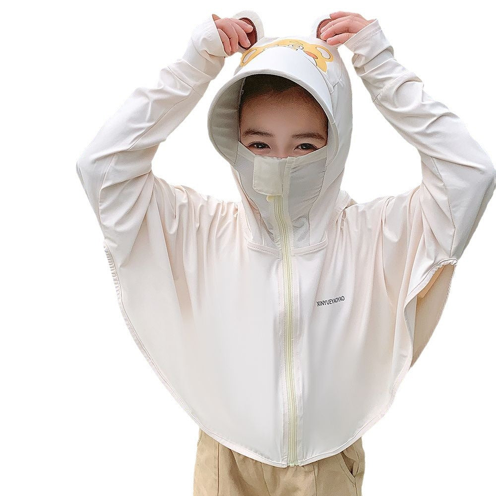 Girls multifunctional UV protection jacket with hood Chichicherry