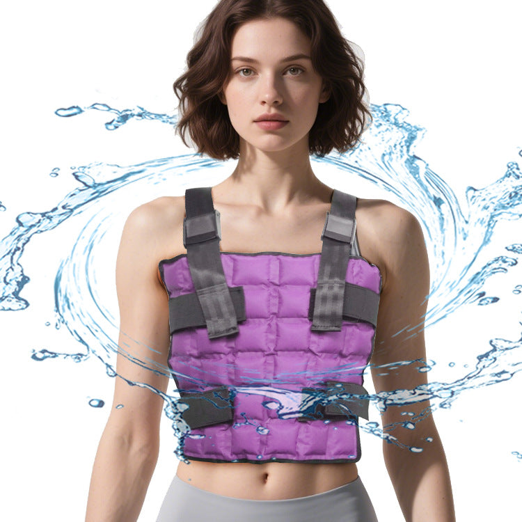 Unisex nan cooling ice vest with reusable gel packs and adjustable Velcro straps Chichicherry